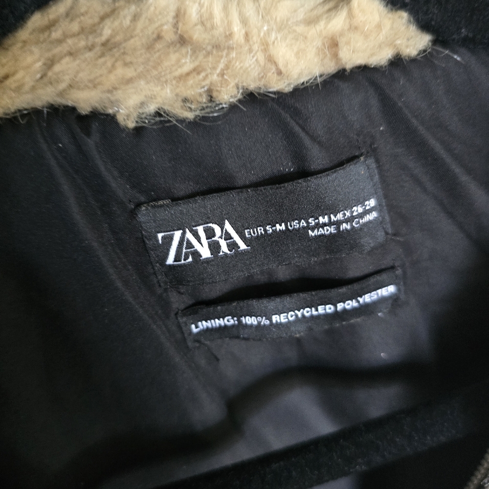 Zara Faux Fur Vest Small Medium - Picture 7 of 12